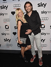 Max Wiedmann und Tina Kaiser (schwanger) Sky BUNDESLIGA Saison Opening Party 2015 im Heart in München am am 14.08.2015 Agency People Image (c.) Michael Tinnefeld